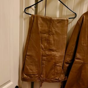 Leather blazer and pants newport news